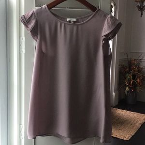 Joie Silk Flutter Sleeved Blouse